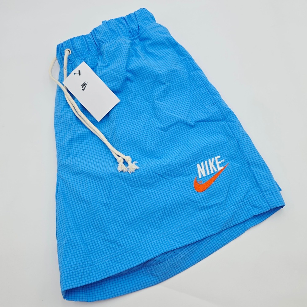 Nike Mens Size Medium Athletic Sportswear Woven Lined Shorts Blue DM5281-412